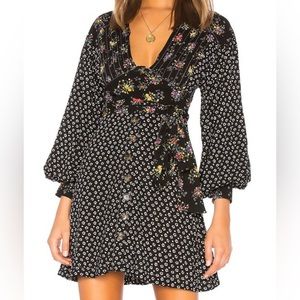 Free People Wonderland Floral Mini Dress Size M